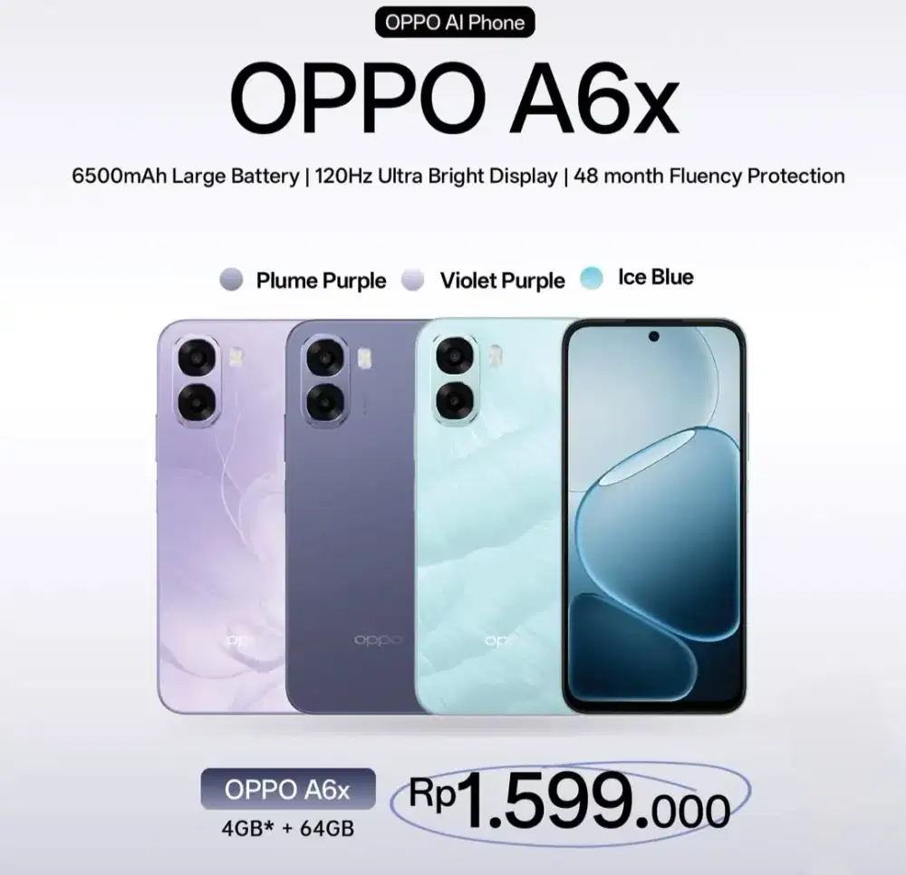 TERBARU HP OPPP A6X || BATERAI 6500MAH ||BISA  UNTUK POWERBANK