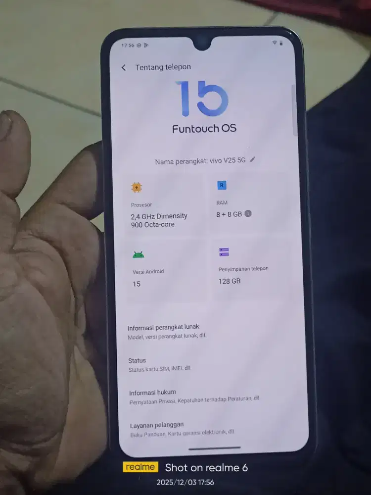 vivo V25 5G ram 8/128