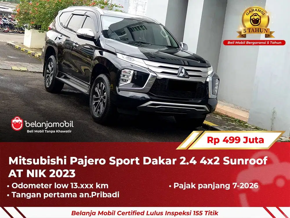 [ GARANSI 5TH ] Mitsubishi Pajero Sport Dakar 2.4 4x2 AT 2023 2024