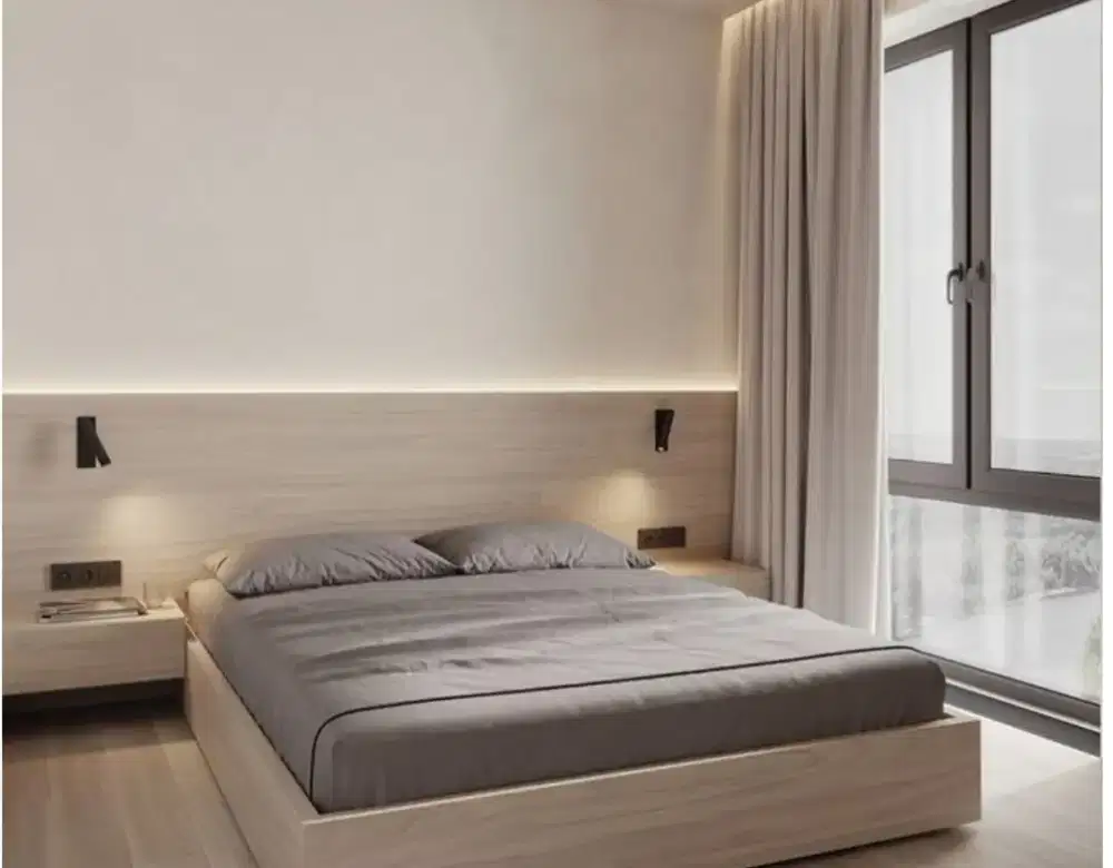 Set Ranjang tidur 2 nakas