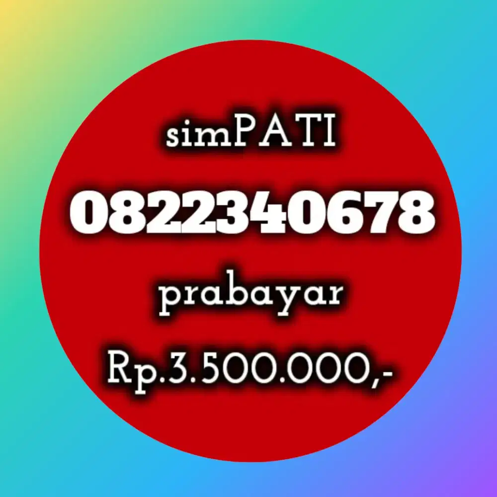 NOMOR CANTIK SIMPATI 2340678