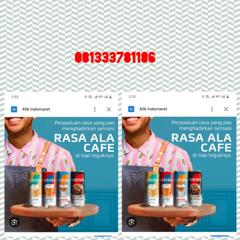 Minuman nescafe caleng