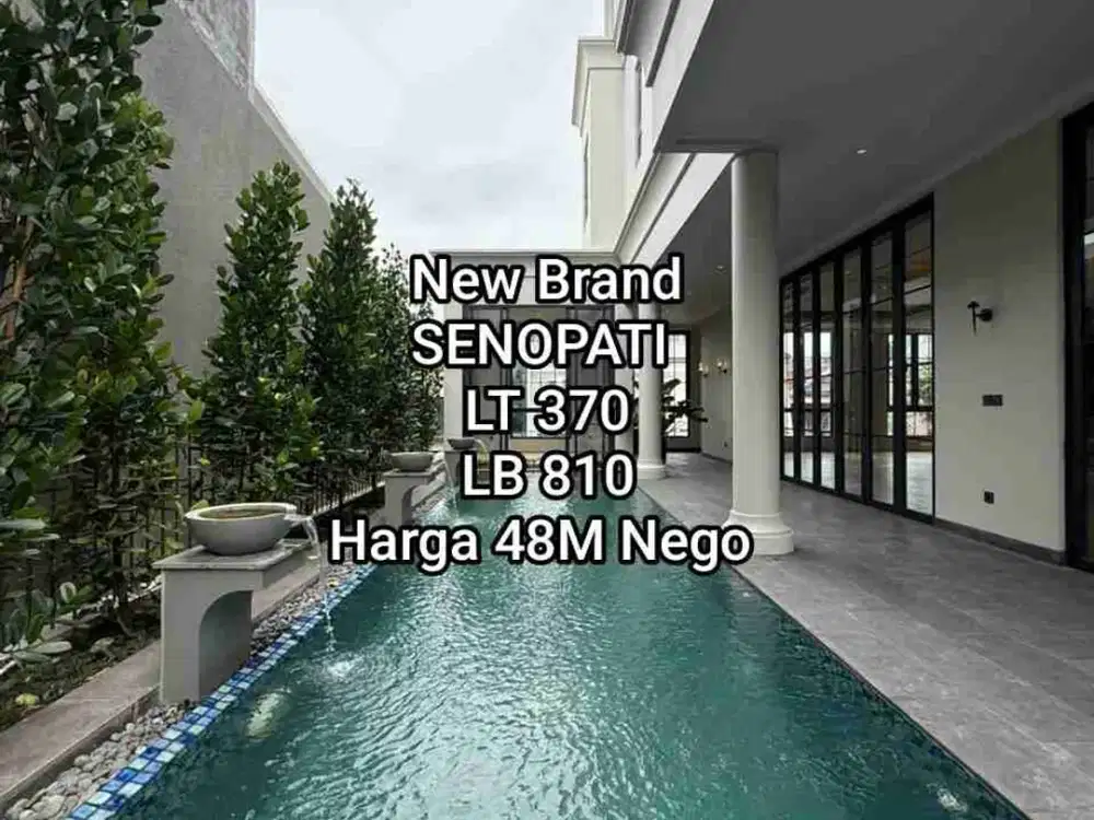 Rumah Baru Mewah Lift Pool Senopati di Kebayoran Baru Jakarta Selatan