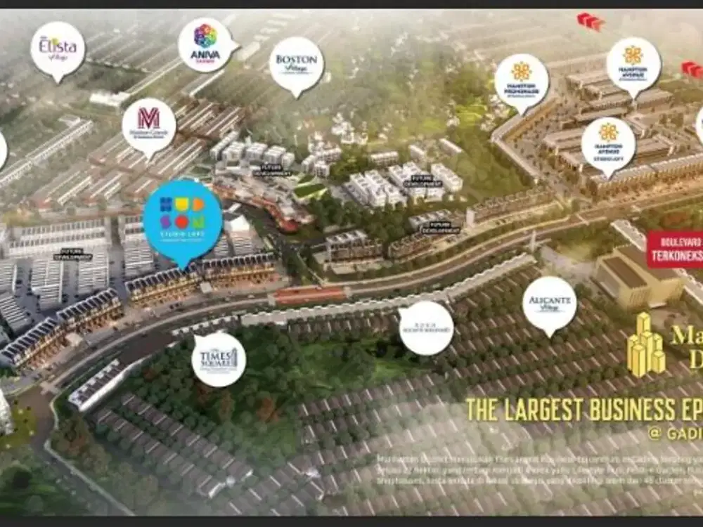 Dijual Ruko Brand New Posisi Hook/Hoek Hudson Studio Loft, Gading Serpong, Tangerang