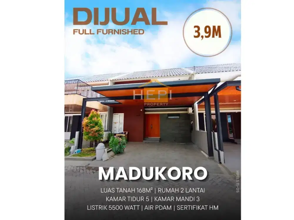 Dijual Rumah di Madukoro Semarang Barat