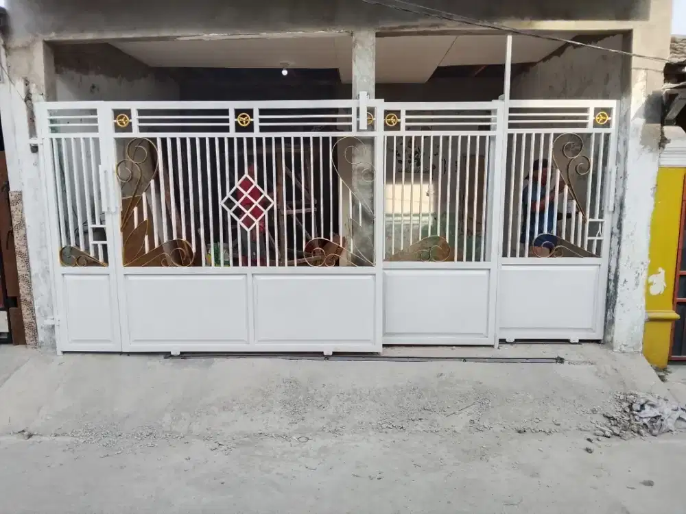 Pintu dorong motip minimalis terbaru