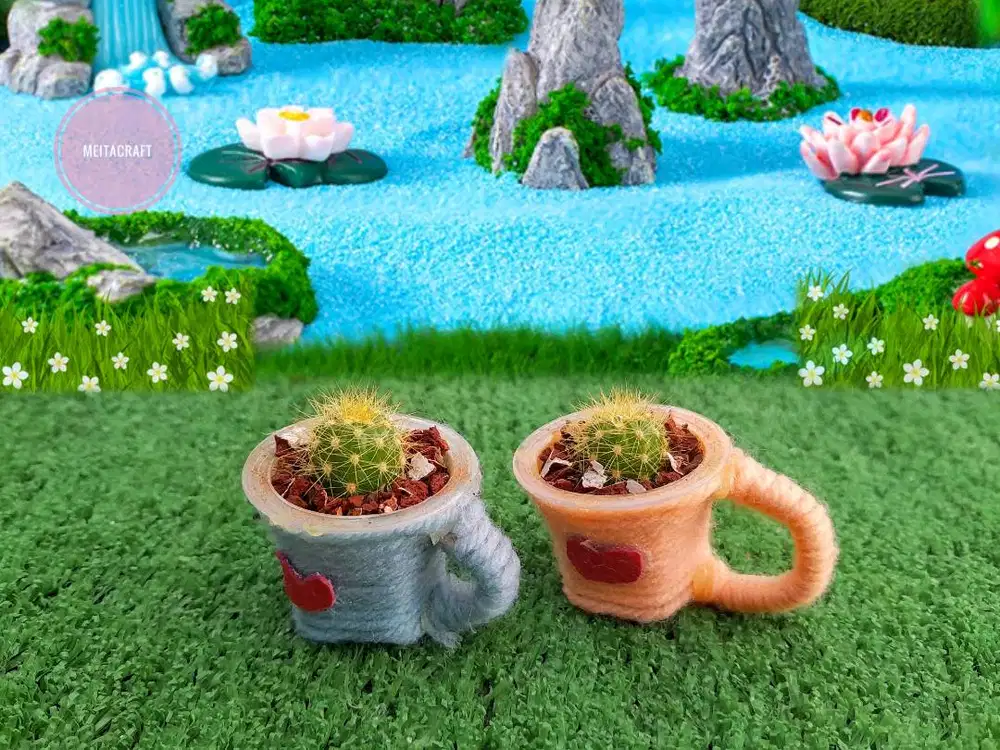 Kaktus Mini & Pot Model Gelas