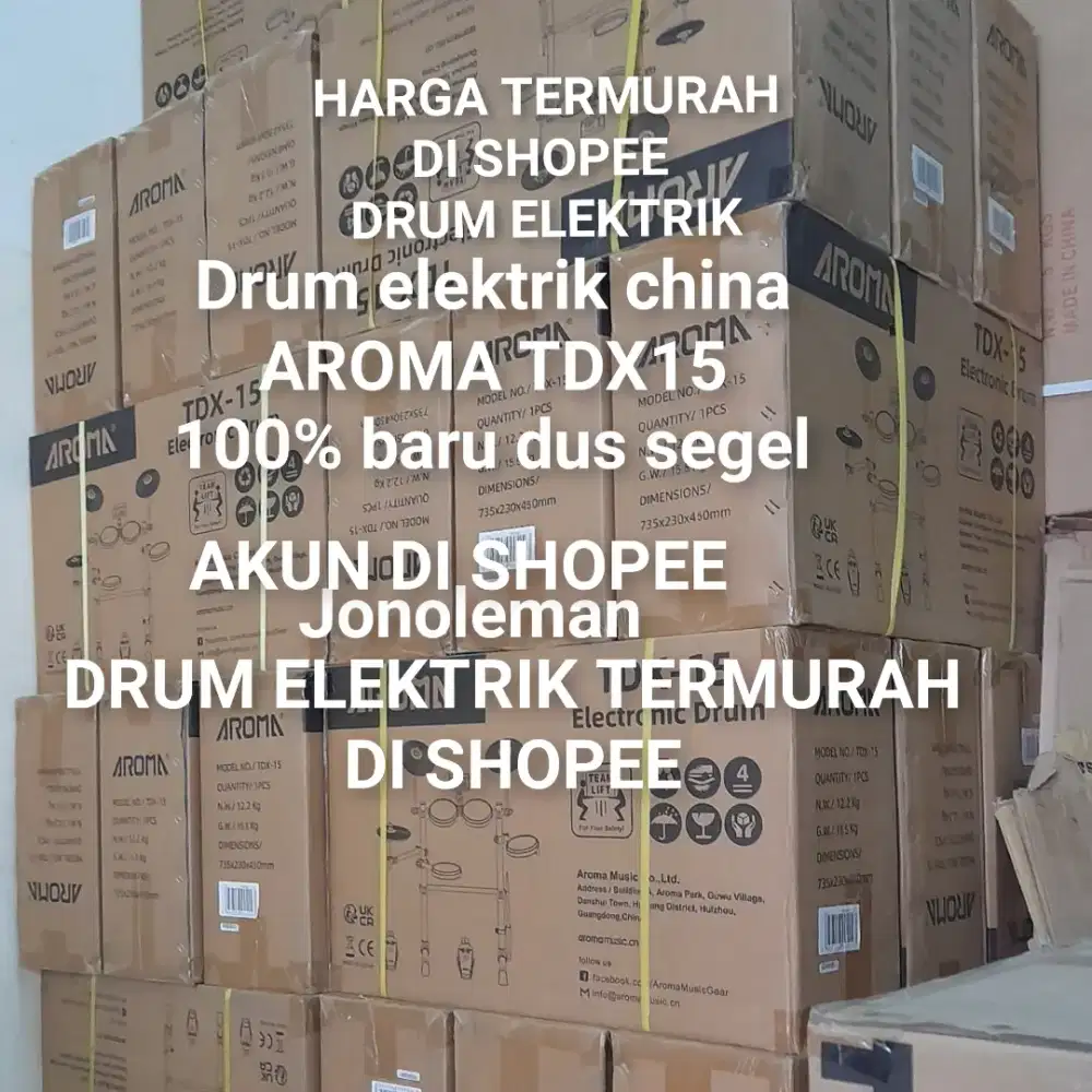 100%br TERMURAH DI SHOPEE DRUM ELEKTRIK AROMA TDX15