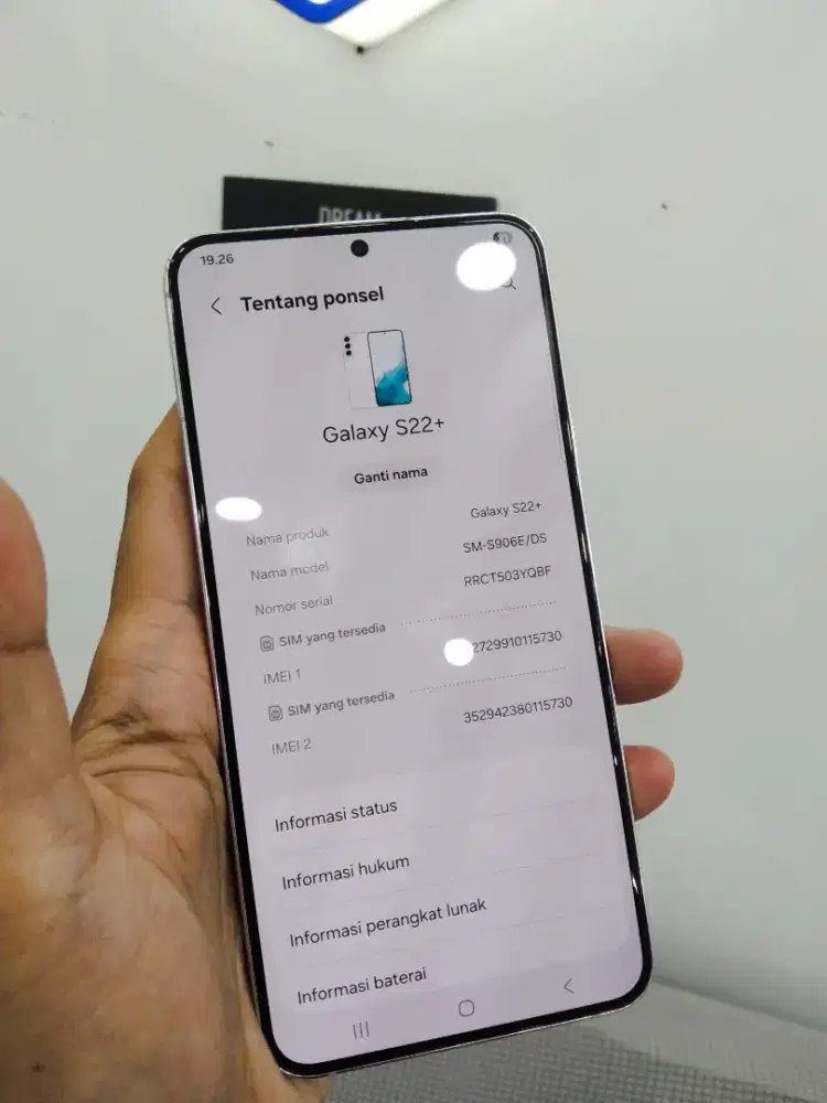 Samsung S22+ phantom white 8/256