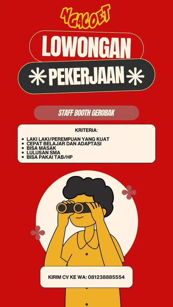 Lowongan Kerja penjual seblak sby timur