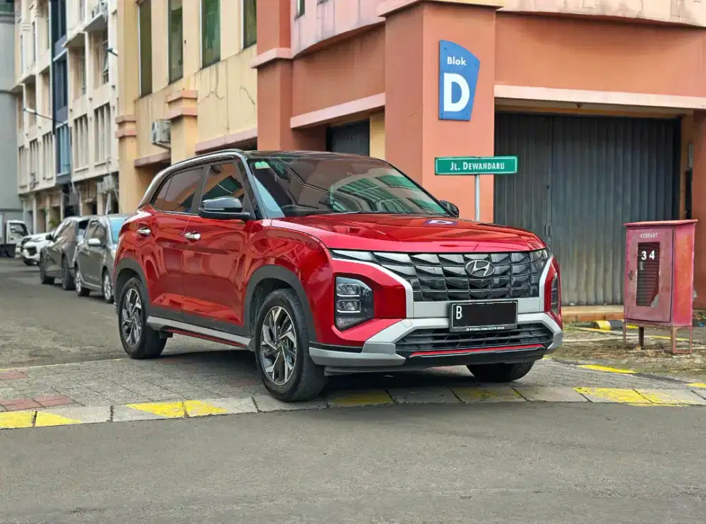 DP 18jt Creta Prime AT 2022 Matic Two Tone 1.5 Hyundai Merah bs TT