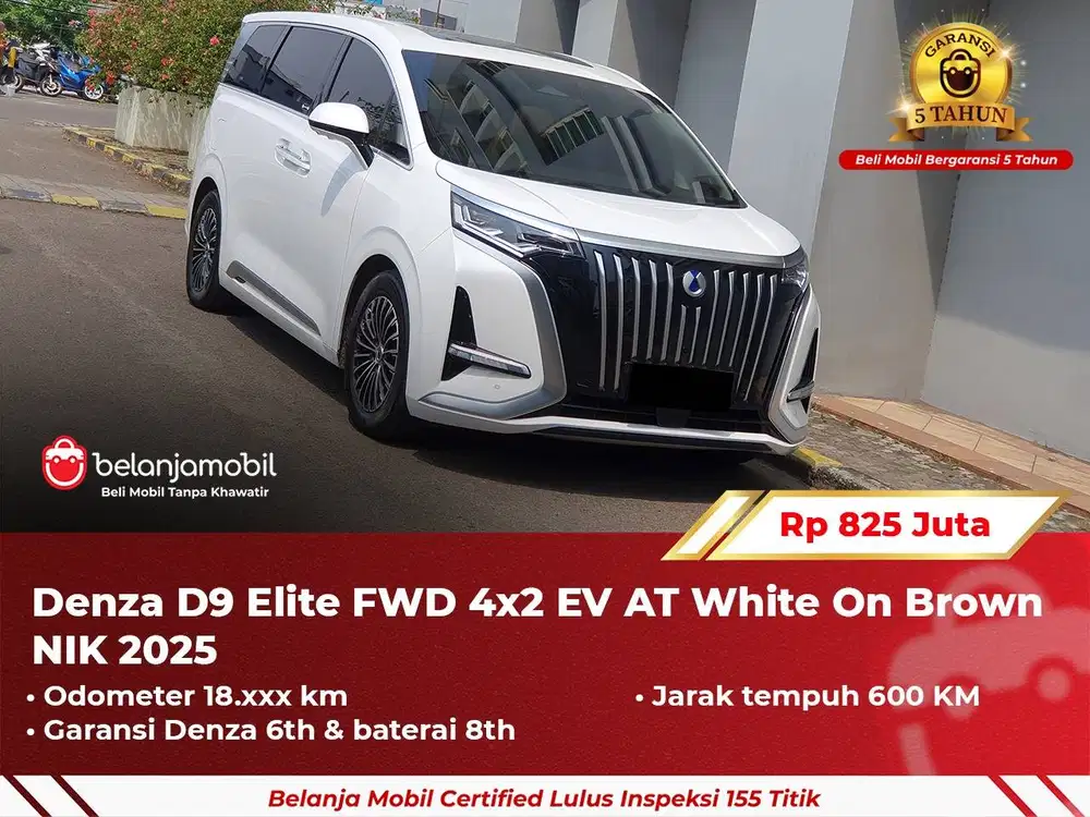 [ GARANSI 5TH ] Denza D9 D 9 Elite FWD 4x2 EV AT 2025 2024