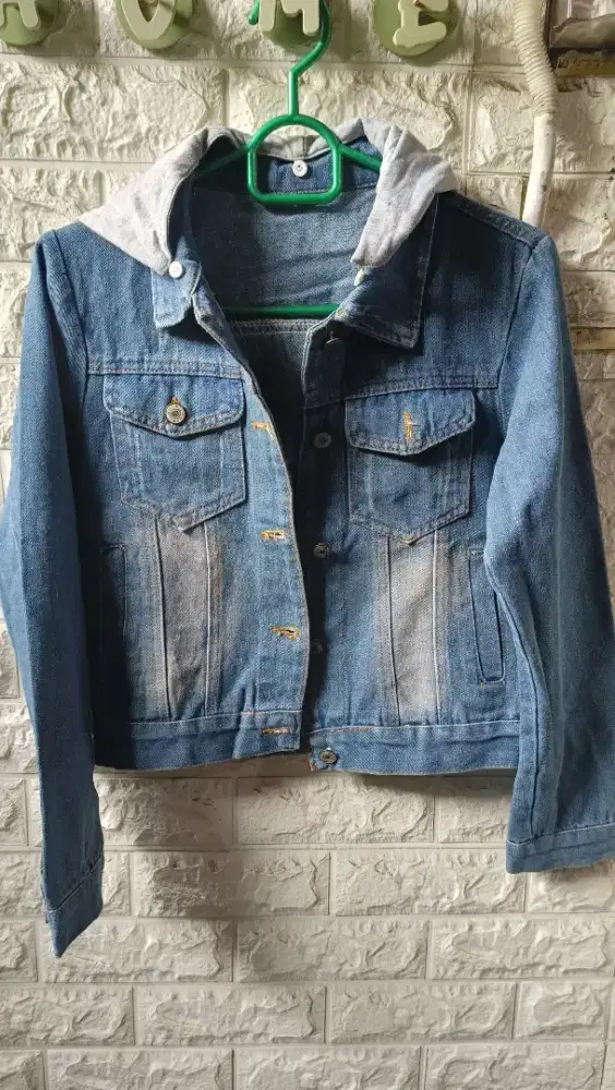 Jaket jins hodie mantan murah