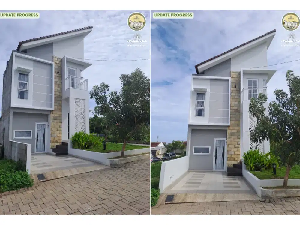 Rumah Syariah 2 Lantai Pancoran Mas Kota Depok Dekat Stasiun Depok Lama Dekat Stasiun Depok Baru Cluster Medina Townhouse Dekat Tol Kukusan Beji