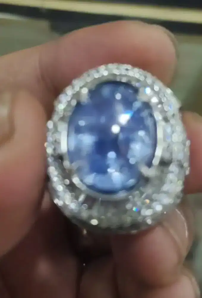 Batu Permata Natural blue Safir