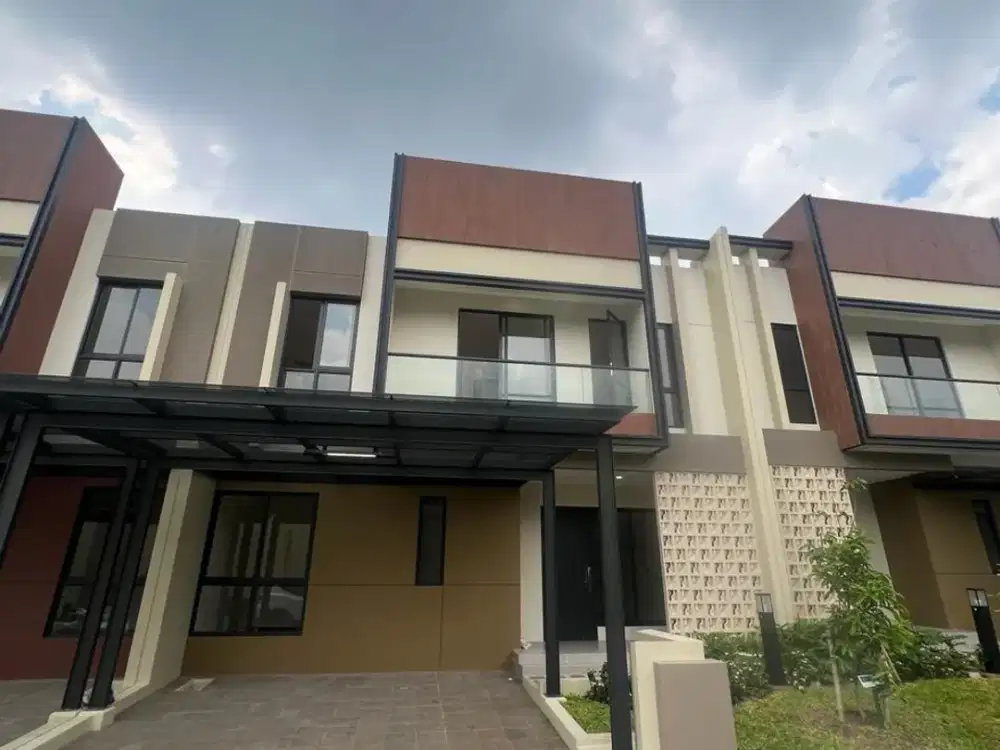 Rumah Brand New Seberang Taman Siap Huni Cluster Carson Gading Serpong