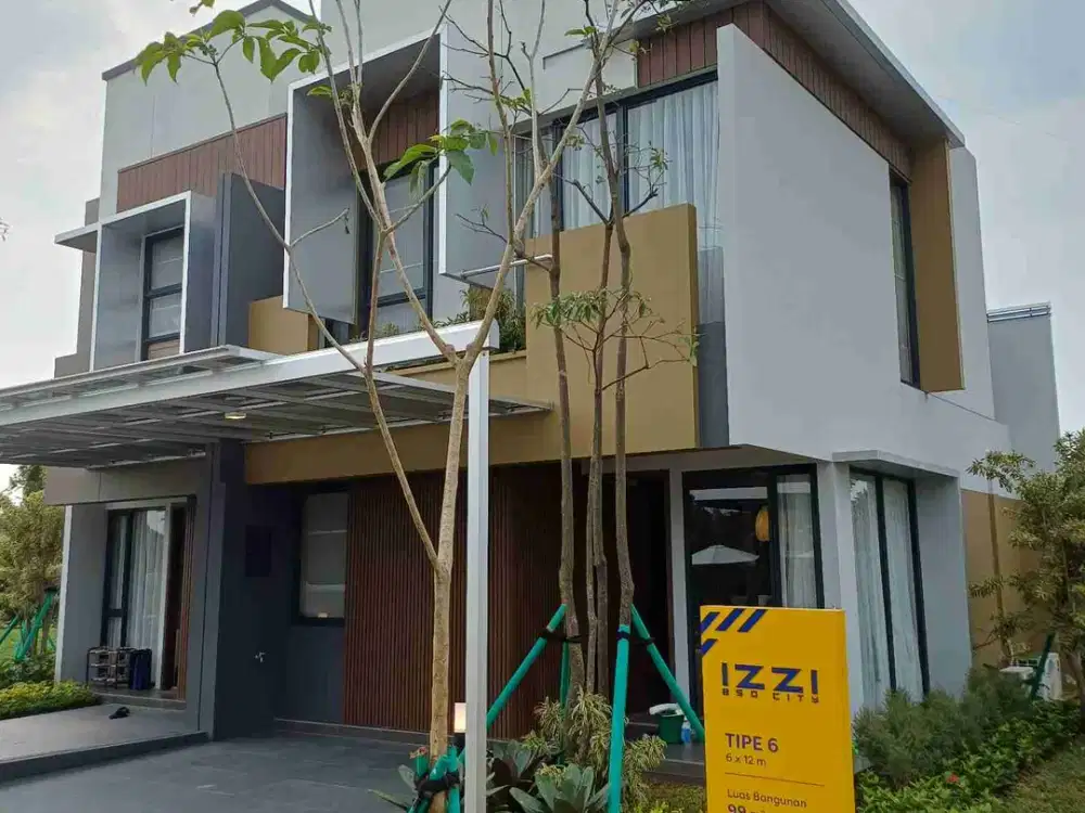 Rumah 2 Lantai 3 Kamar Tidur, New Launching IZZI by SinarmasLand BSD City, Harga 1.5 Man!