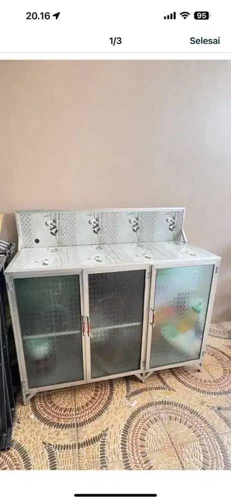 meja kompor alumunium