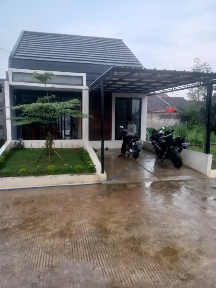 Rumah jalan 6 meter masuk 2 mobil harga murah terjangkau