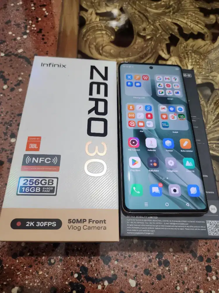Jual hp pribadi infinix zero 30 8+8/256 mulus