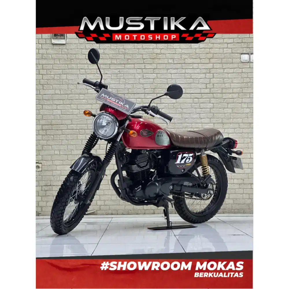 Perfect Condition!!Kawasaki W175 Cafe Racer 2020 Red Mulus-Mustika