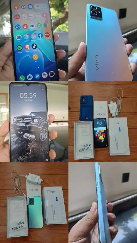 Vivo T1 5G NFC, full set ORI, 4+4 Ram, 128 Rom, bisa langsung pakai