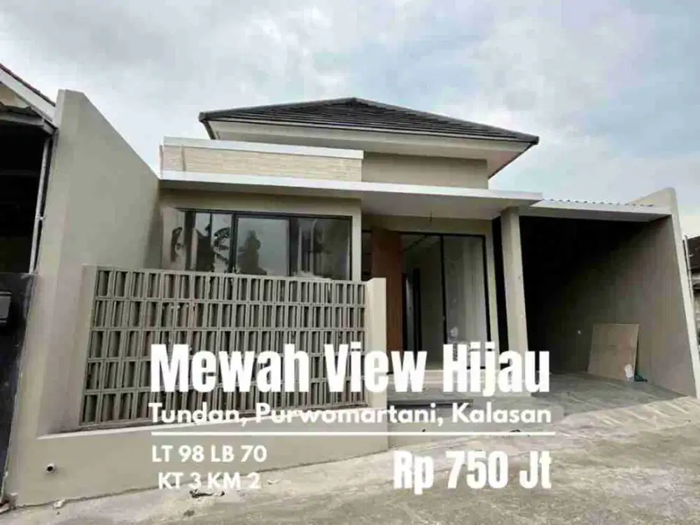 Rumah baru Murah bagus view Persawahan Purwomartani