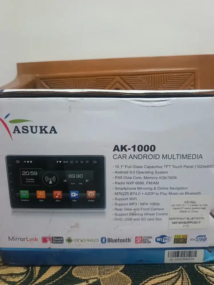 Head unit car Android ASUKA AK-1000