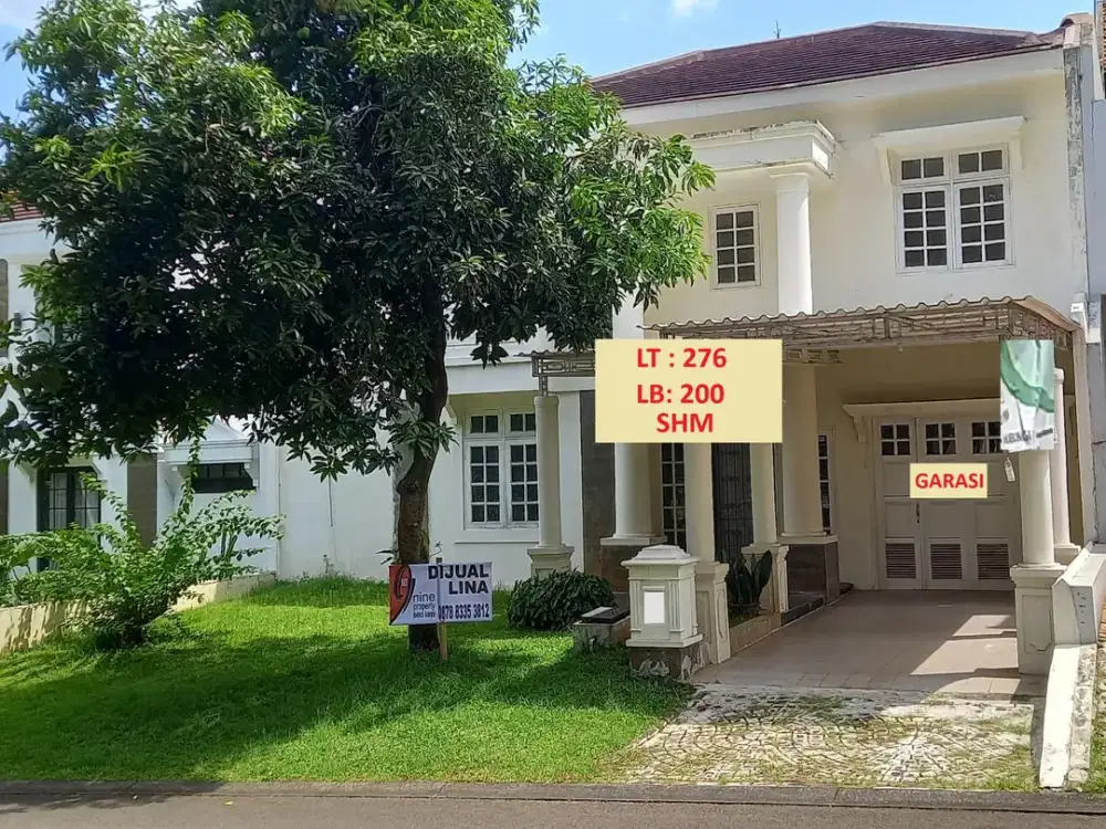 DI JUAL RUMAH NYAMAN DAN LUAS - DEPAN TAMAN - DEPAN SPORT CLUB - COCOK UNTUK KELUARGA - SIAP HUNI - NEGO