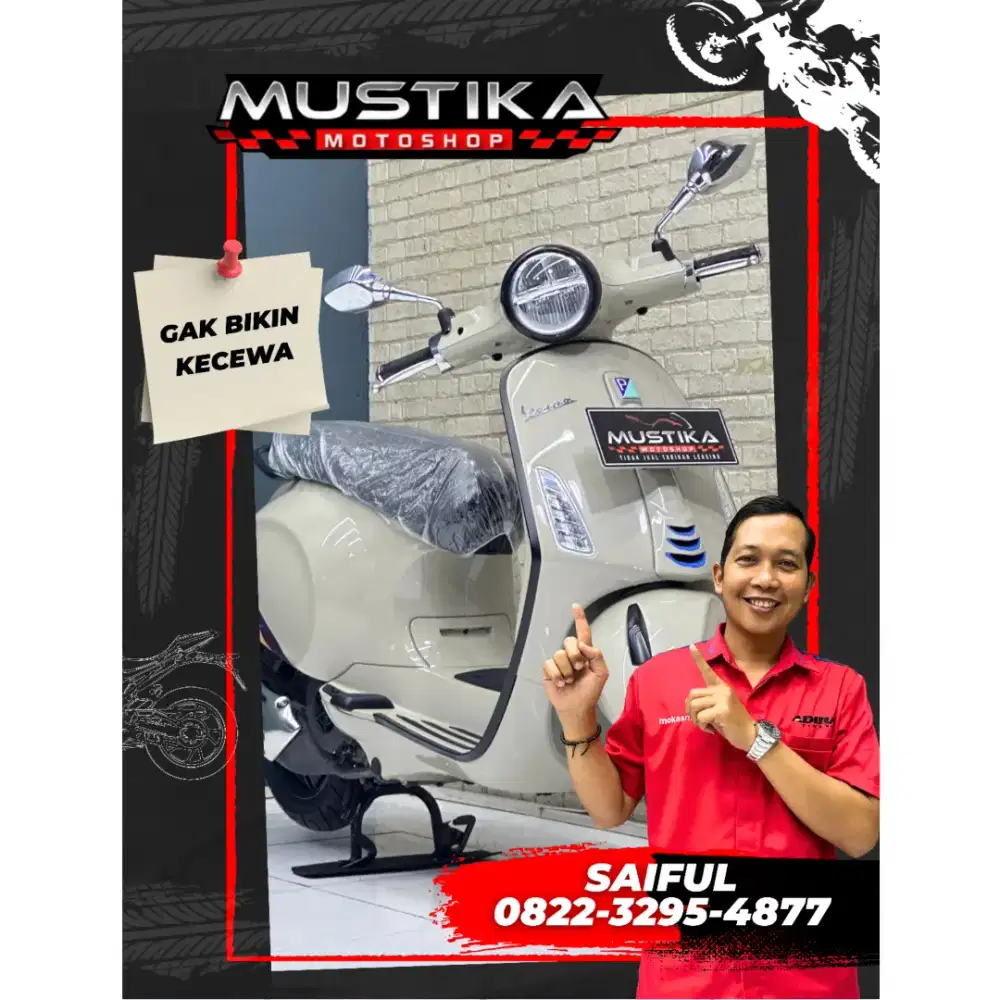 Odo 2rb Istimewa!!Vespa Primavera S 150cc ABS 2025 Spido TFT-Mustika