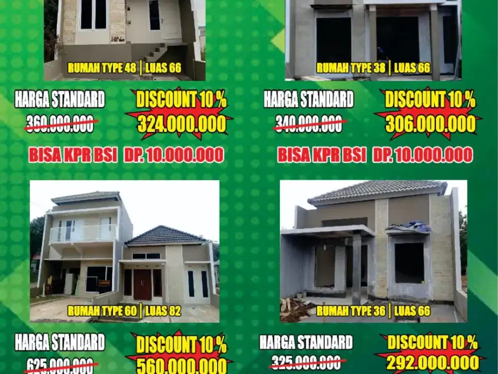 Rumah pudak payung dapat promonya akhir tahun di jual murah