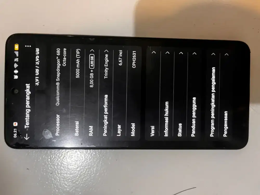 Oppo A60 ram 8/256GB