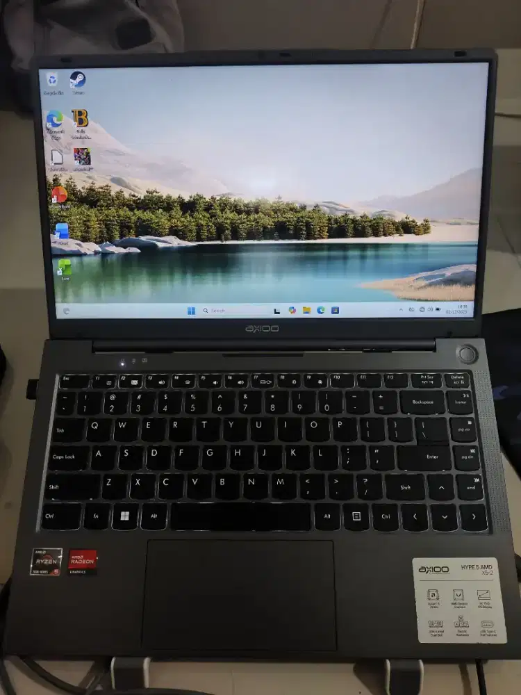 Axioo Hype 5 Ryzen 5 7430U 16GB 256GB SSD Sudah terpasang antigores