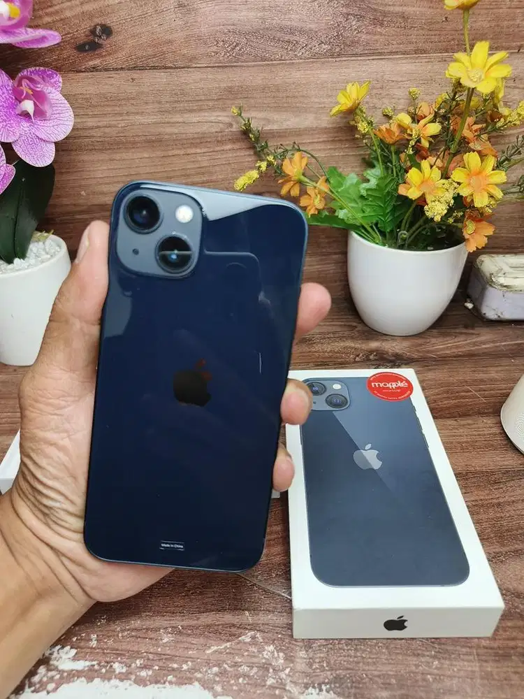 iphone 13 128gb bh 100% grsi mei 2026 mulus fullset original bs tt