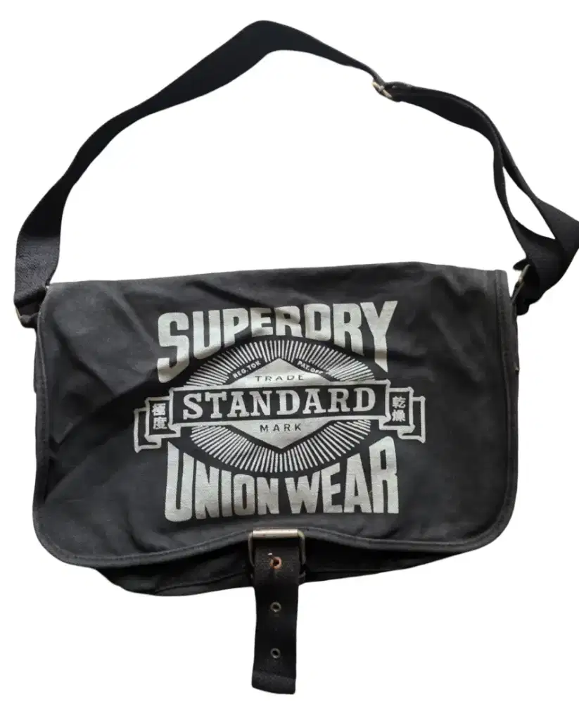 Sling Bag Superdry Black Canvas