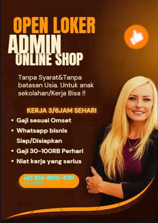 Lowongn Kerja Jadi HOST SHOPE HANYA GUNAKAN WHATSAPP