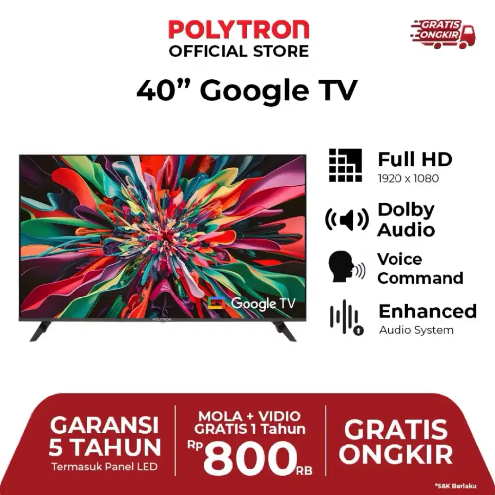 Smart tv polytron 40