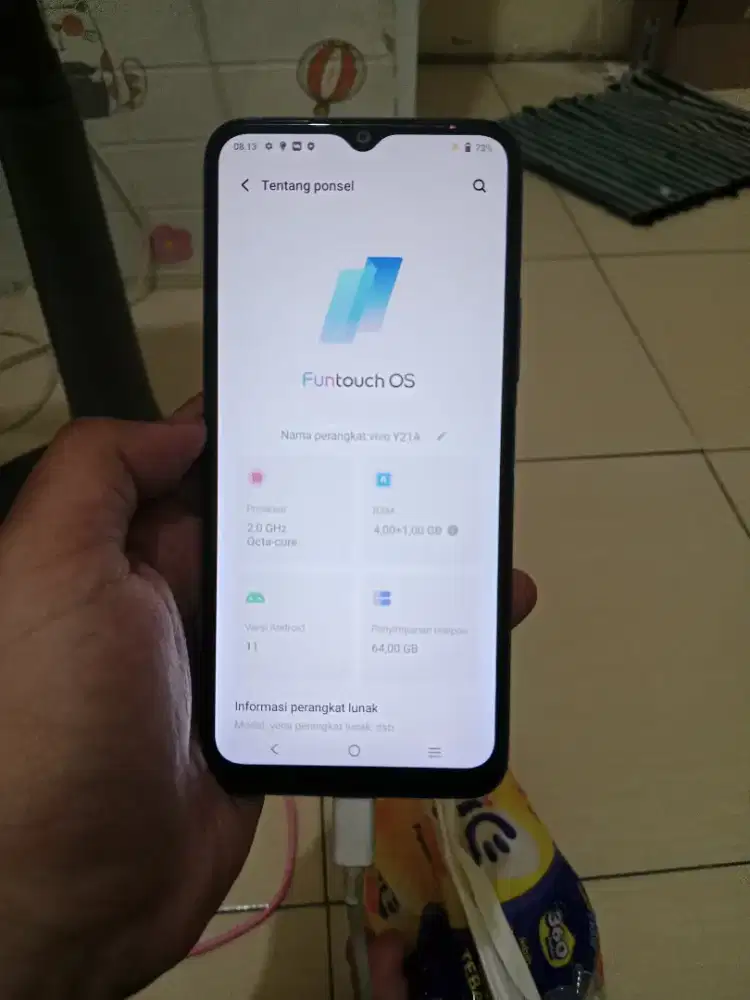 Vivo Y21A ram 4/64