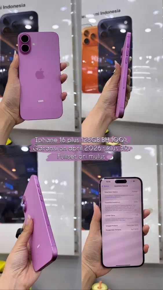 Iphone 16 Plus 128 pink ex ibox