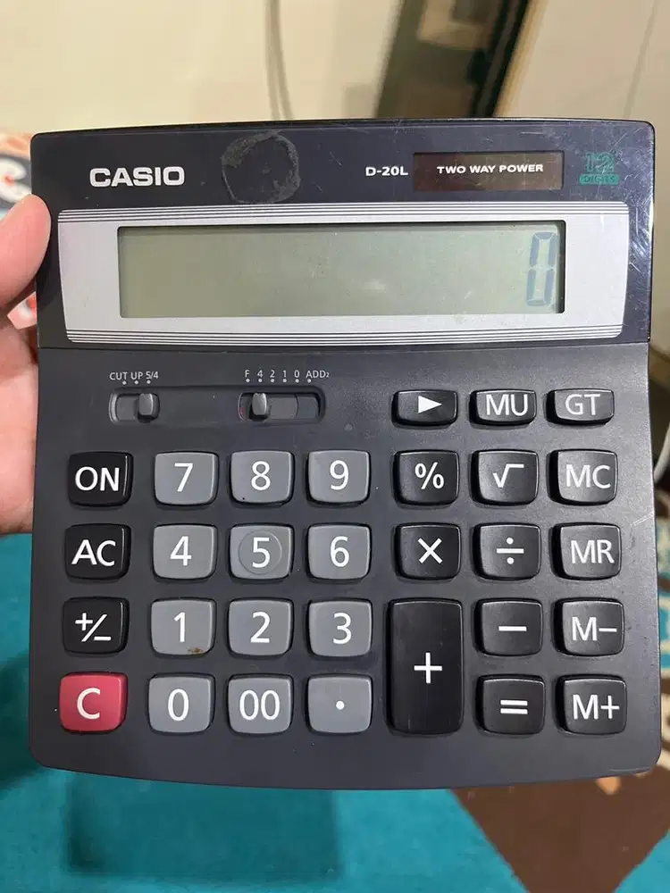 Casio Kalkulator D20L - black - kalkulator kantor - 12digit