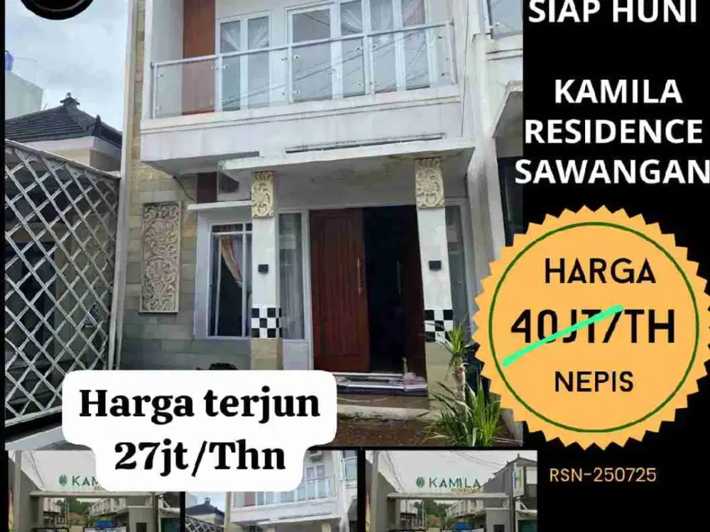 Disewakan rumah full furnished rapi 2 lantai di Kamila Residence Sawangan Depok
