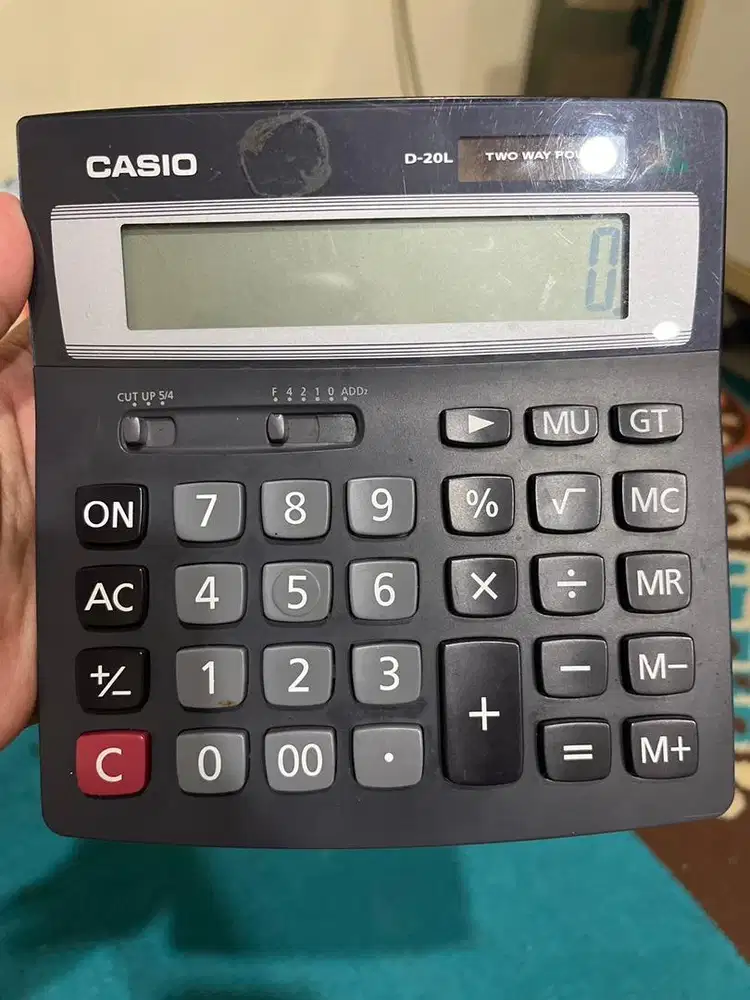 kalkulator casio D20L - black - kalkulator kantor - 12 digit
