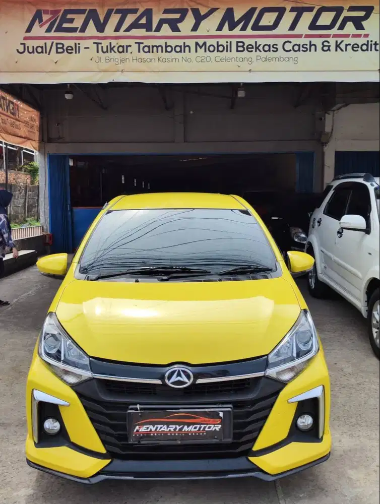 New Ayla R Deluxe Automatic Terawat Kuning Tahun 2022 Terbaru Termurah