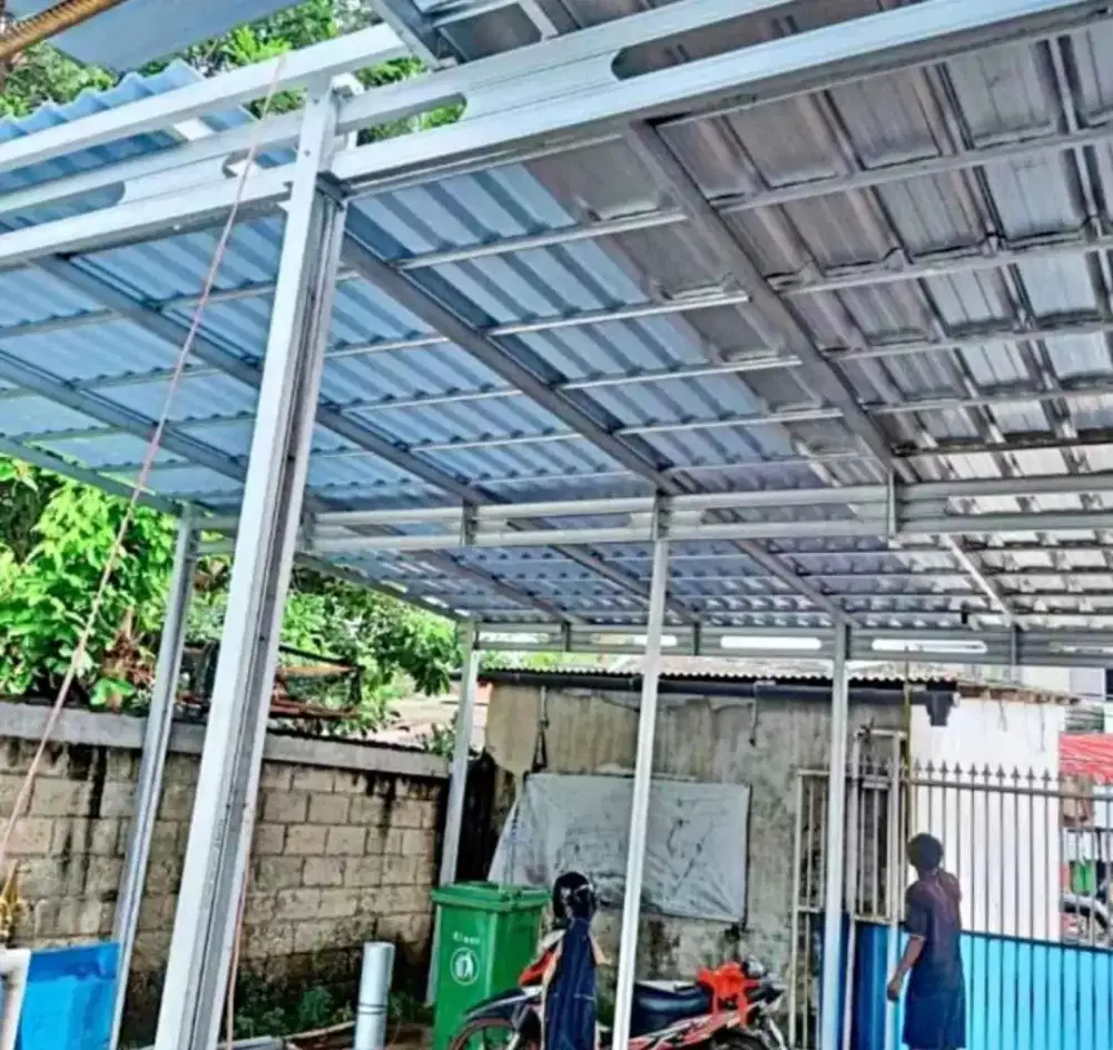Kanopi baja ringan terpasang