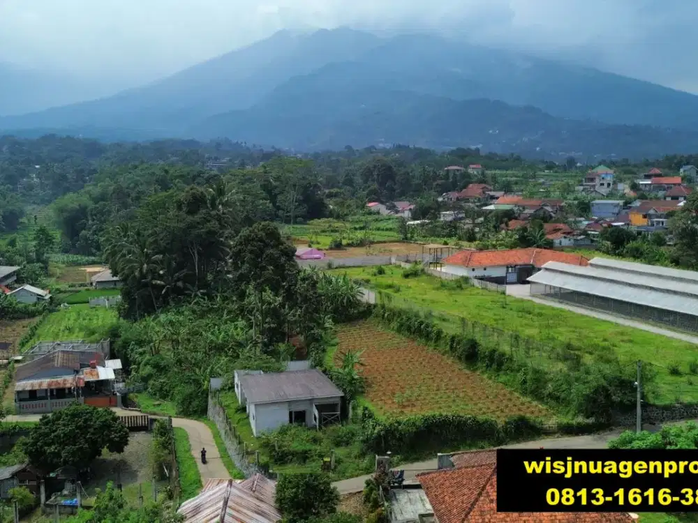 Jual Murah Tanah Villa Bonus Bangunan Turap Listrik di Cijeruk dekat Tol