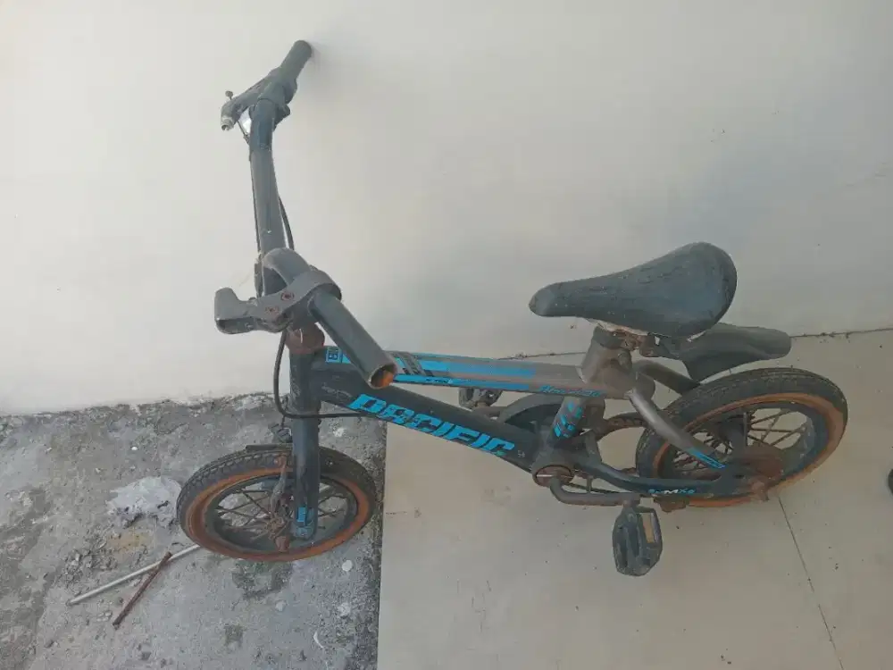Sepeda anak cowok merk bmx Pasific bekas apa adanya.