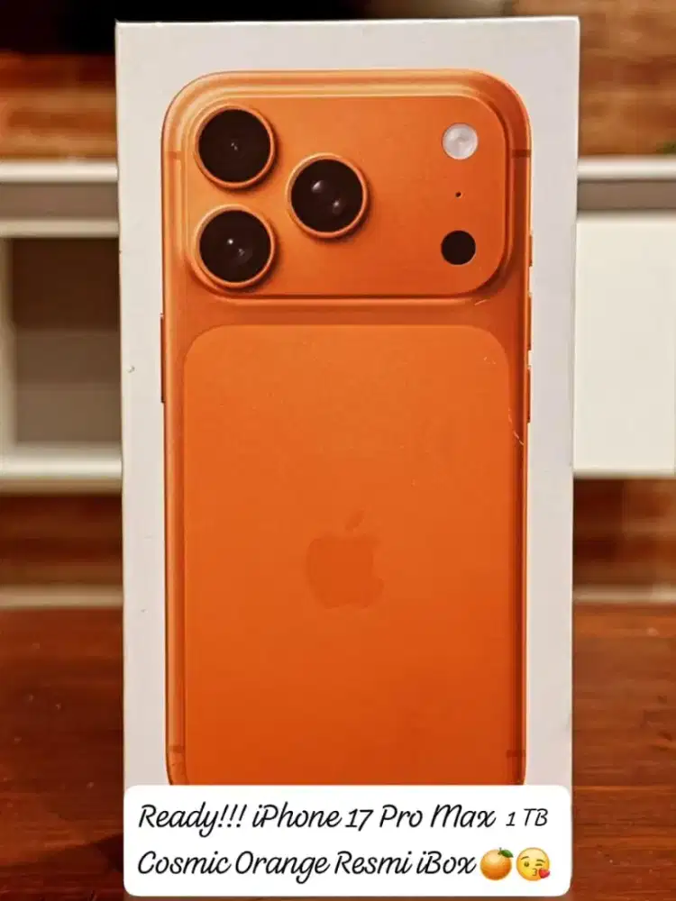 iPhone 17 Pro Max 1TB Cosmic Orange New Resmi iBox