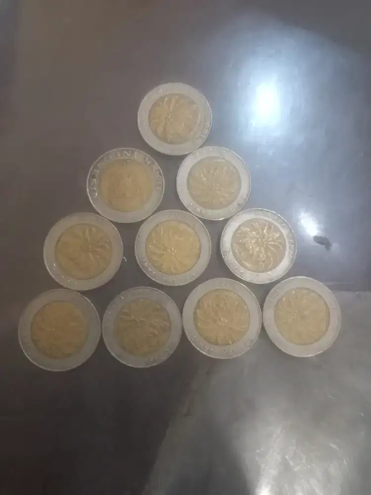 Koin kuno, uang logam 1000 kelapa sawit