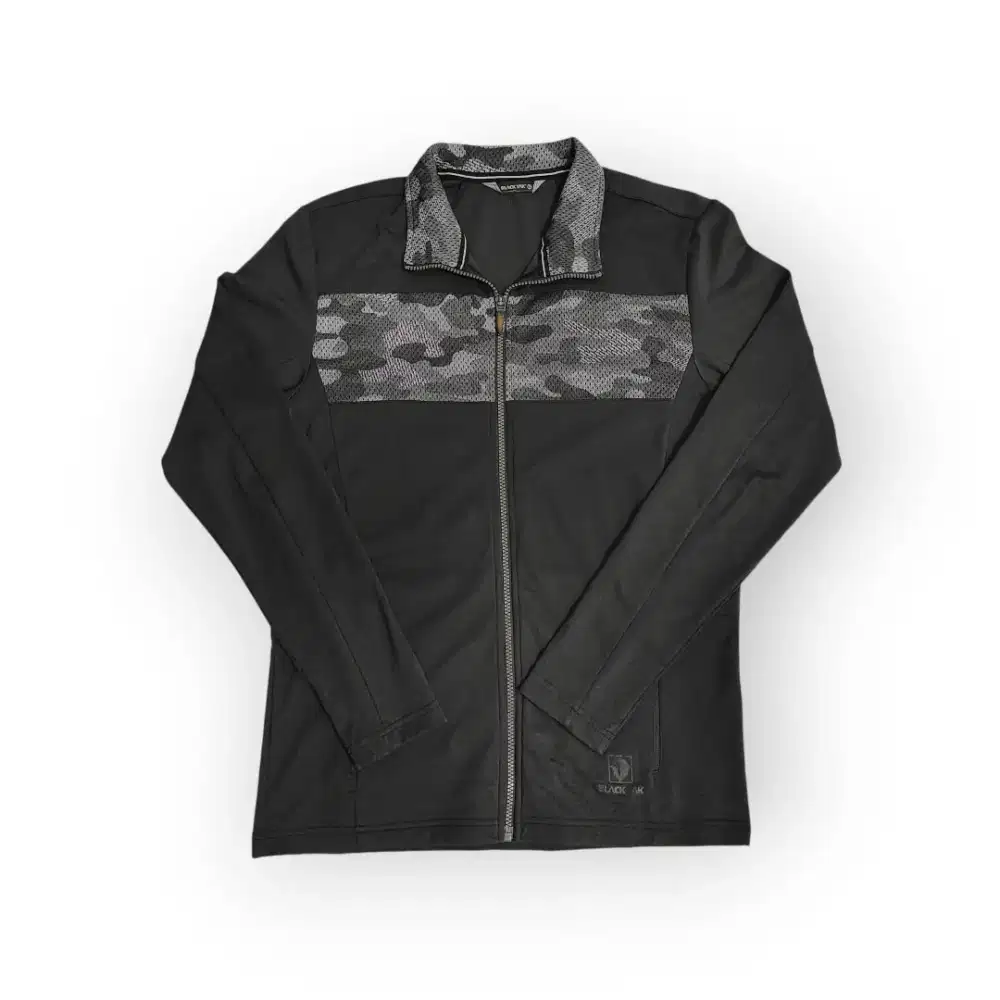 Jaket Tracktop Blackyak Warna Hitam Motif Camo