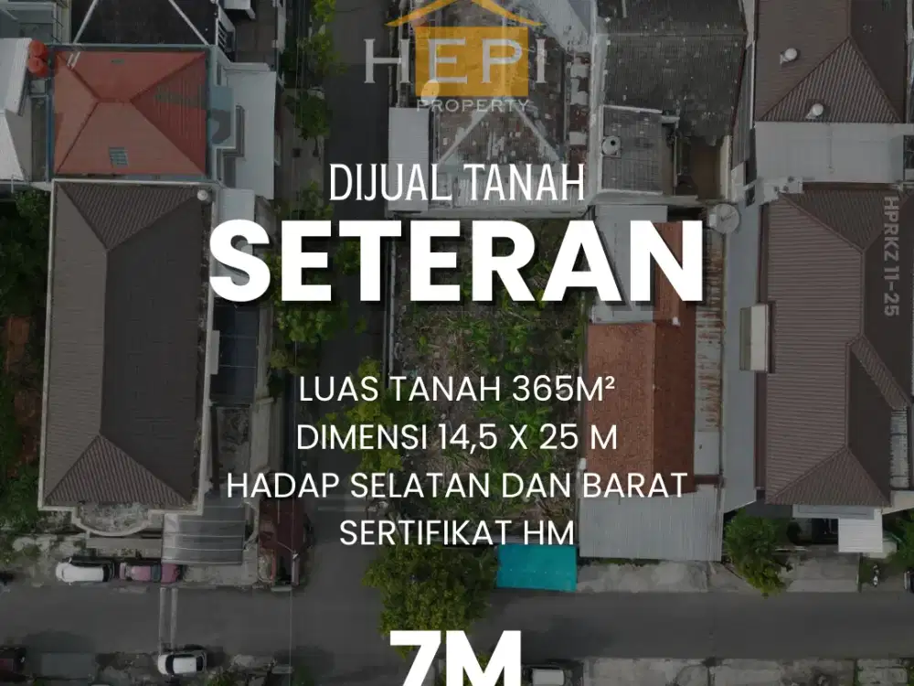 Dijual Tanah Seteran dekat Tentrem Mall Semarang